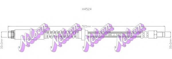 H4524 BROVEX-NELSON Brake System Brake Hose