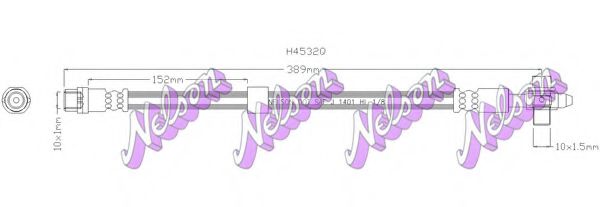 H4532Q BROVEX-NELSON Brake Hose