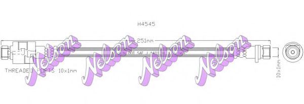 H4545 BROVEX-NELSON Brake Hose