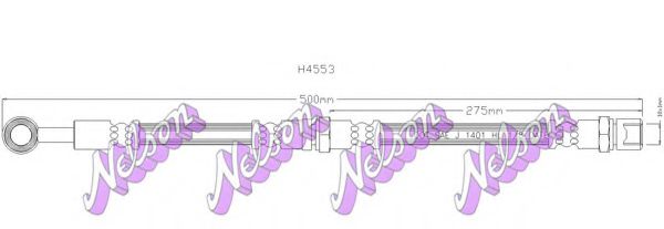 H4553 BROVEX-NELSON Brake System Brake Hose