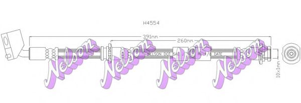 H4554 BROVEX-NELSON Brake System Brake Hose