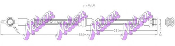 H4565 BROVEX-NELSON Bremsschlauch