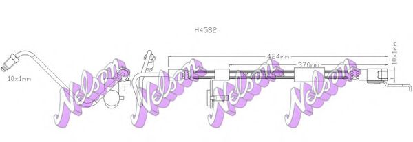 H4582 BROVEX-NELSON Brake System Brake Hose