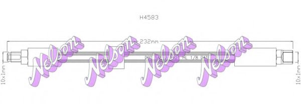H4583 BROVEX-NELSON Brake Hose