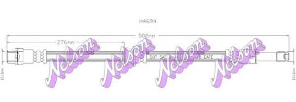 H4694 BROVEX-NELSON Тормозной шланг