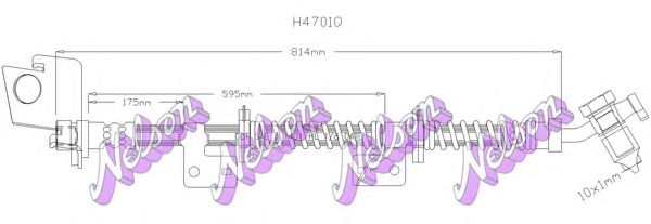 H4701Q BROVEX-NELSON Brake System Brake Hose