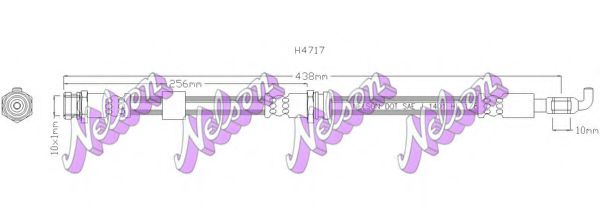 H4717 BROVEX-NELSON Brake System Brake Hose