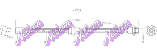 H4739 BROVEX-NELSON Brake Hose