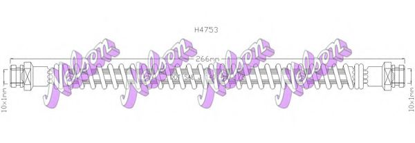 H4753 BROVEX-NELSON Brake System Brake Hose