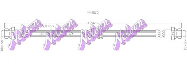 H4825 BROVEX-NELSON Brake Hose