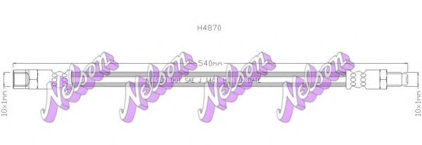 H4870 BROVEX-NELSON Brake Hose