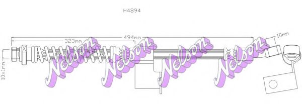 H4894 BROVEX-NELSON Brake Hose