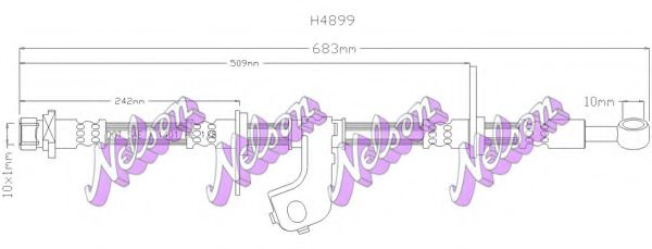 H4899 BROVEX-NELSON Brake Hose