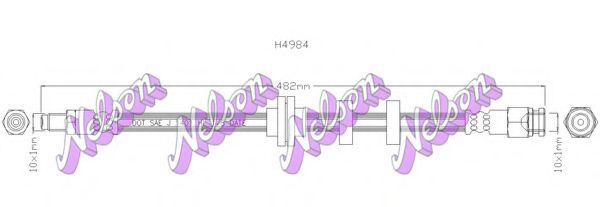 H4984 BROVEX-NELSON Brake System Brake Hose