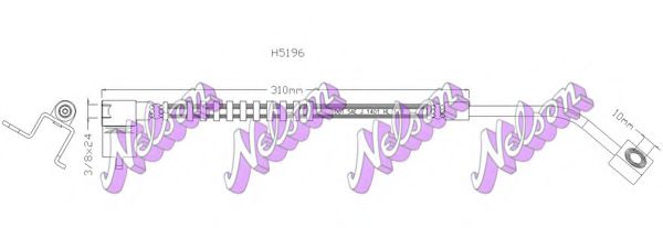 H5196 BROVEX-NELSON Brake Hose