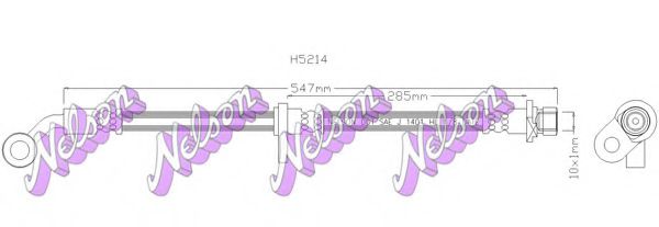 H5214 BROVEX-NELSON Brake System Brake Hose