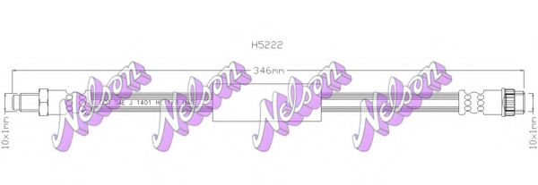 H5222 BROVEX-NELSON Brake System Brake Hose