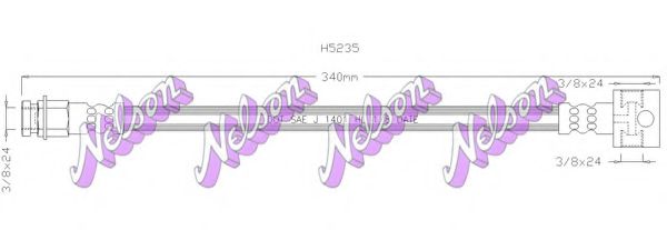 H5235 BROVEX-NELSON Brake Hose
