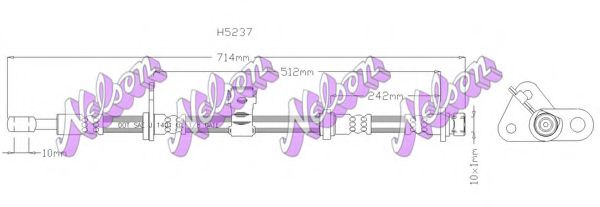 H5237 BROVEX-NELSON Brake Hose