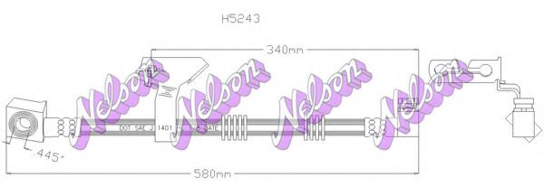 H5243 BROVEX-NELSON Brake Hose