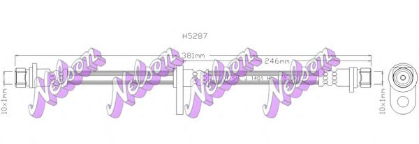 H5287 BROVEX-NELSON Brake System Brake Hose