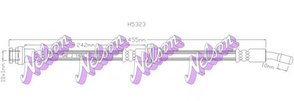 H5323 BROVEX-NELSON Brake System Brake Hose