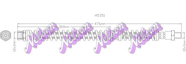 H5351 BROVEX-NELSON Brake Hose