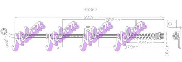 H5367 BROVEX-NELSON Тормозной шланг