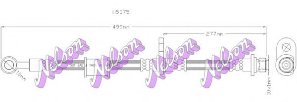 H5375 BROVEX-NELSON Brake Hose