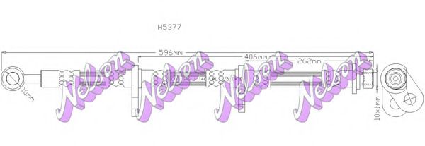 H5377 BROVEX-NELSON Brake System Brake Hose
