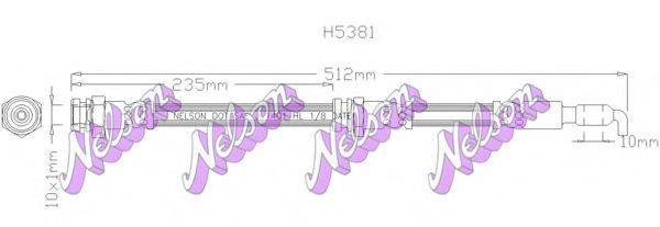 H5381 BROVEX-NELSON Brake Hose