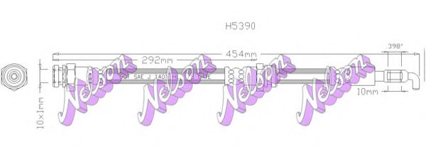 H5390 BROVEX-NELSON Brake Hose