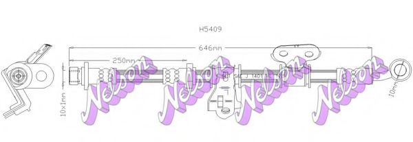 H5409 BROVEX-NELSON Тормозной шланг