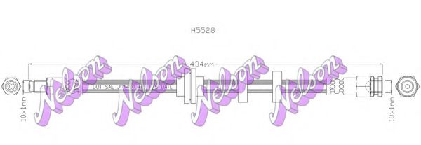 H5528 BROVEX-NELSON Brake System Brake Hose