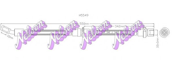 H5549 BROVEX-NELSON Brake Hose