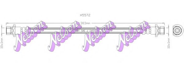 H5572 BROVEX-NELSON Brake System Brake Hose