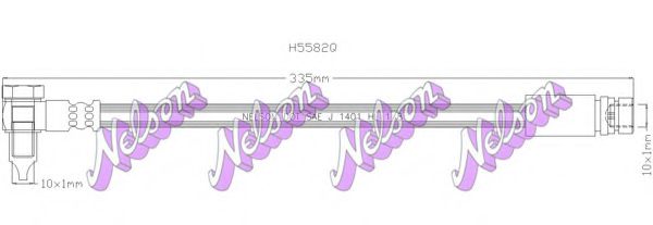 H5582Q BROVEX-NELSON Brake System Brake Hose