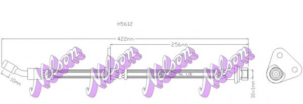 H5612 BROVEX-NELSON Brake Hose