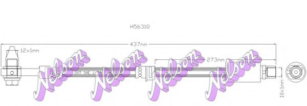 H5631Q BROVEX-NELSON Тормозной шланг