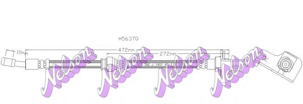 H5637Q BROVEX-NELSON Brake System Brake Hose