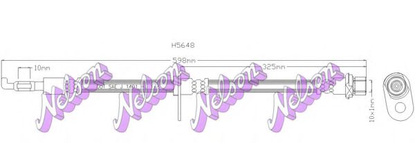 H5648 BROVEX-NELSON Brake System Brake Hose