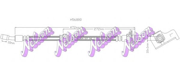 H5680Q BROVEX-NELSON Brake System Brake Hose