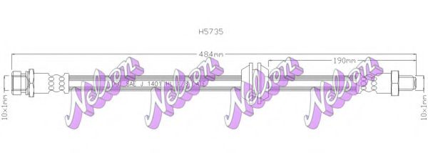 H5735 BROVEX-NELSON Brake Hose