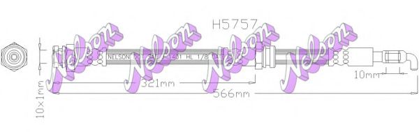 H5757 BROVEX-NELSON Brake System Brake Hose