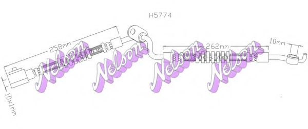 H5774 BROVEX-NELSON Brake System Brake Hose