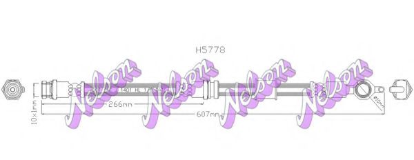 H5778 BROVEX-NELSON Brake System Brake Hose