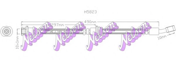 H5823 BROVEX-NELSON Brake Hose