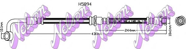 H5894 BROVEX-NELSON Brake System Brake Hose