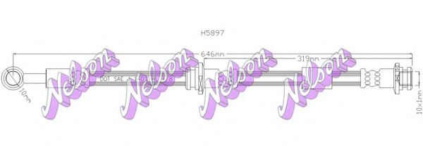 H5897 BROVEX-NELSON Brake Hose