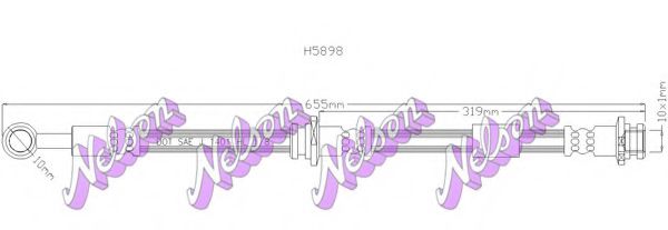 H5898 BROVEX-NELSON Brake System Brake Hose